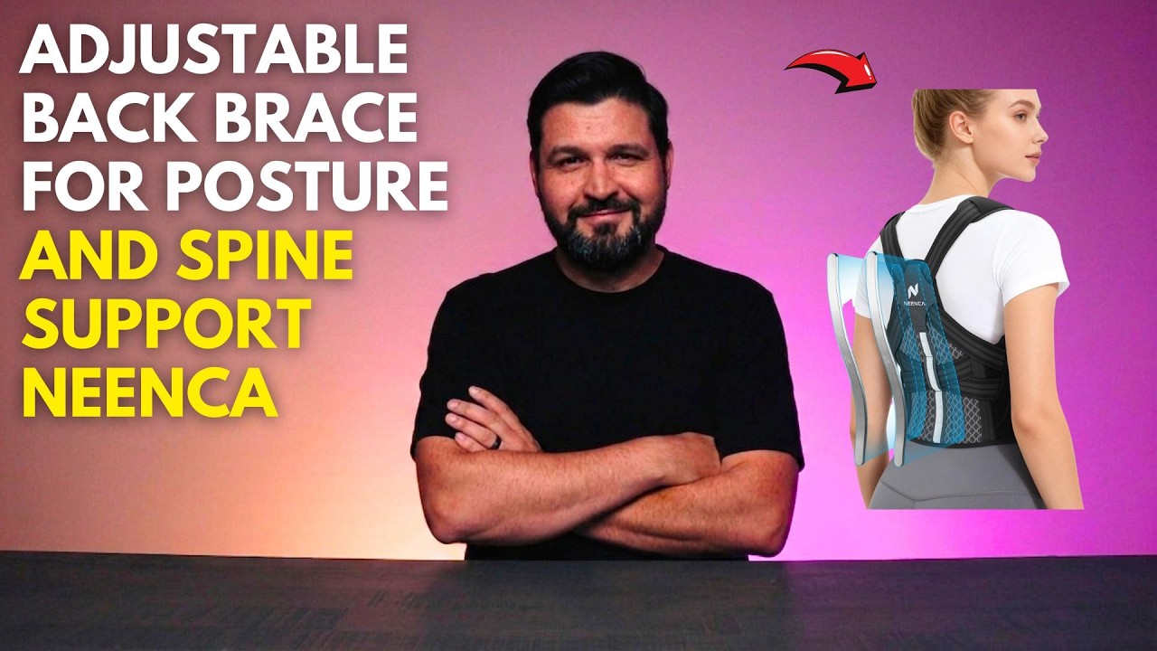 Adjustable Back Brace for Posture and Spine Support - NEENCA