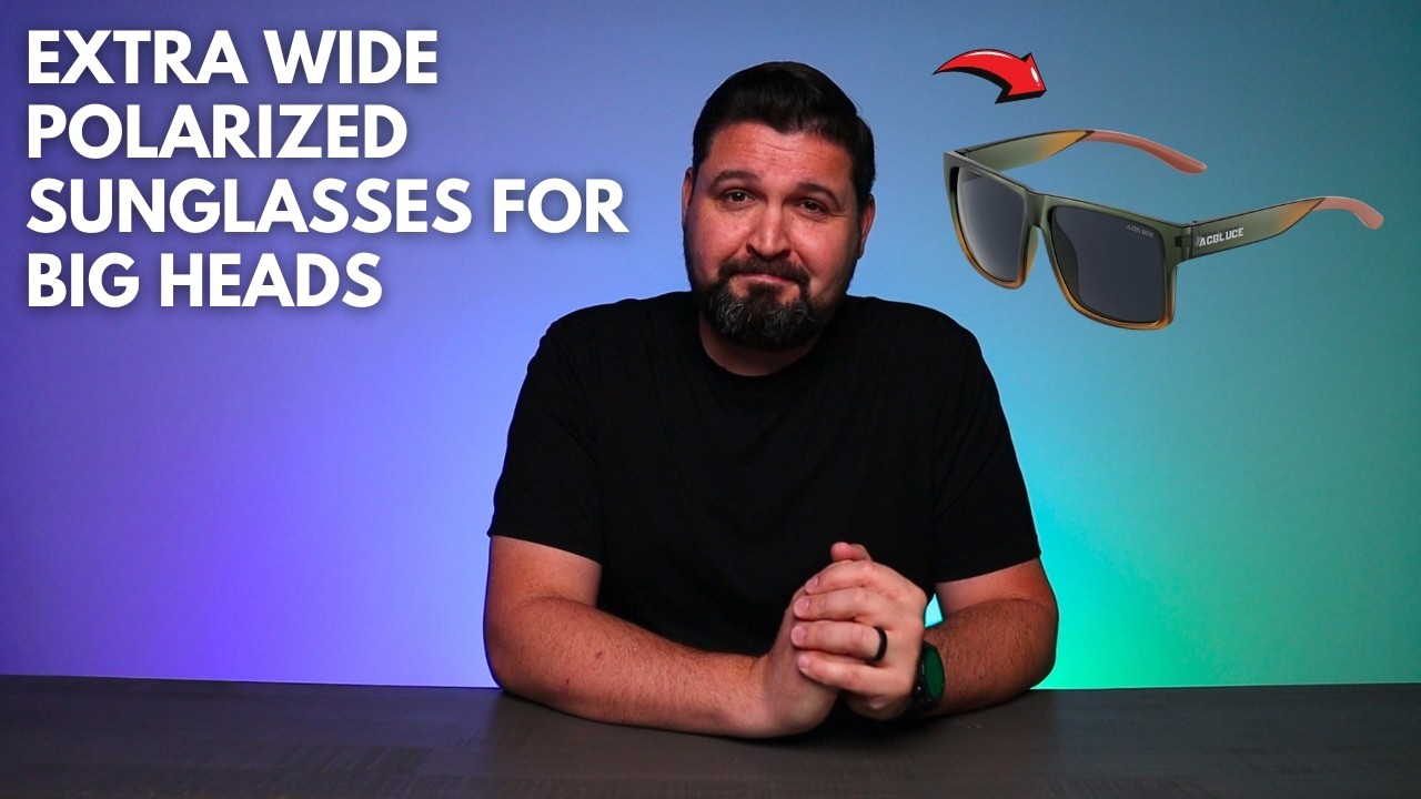Extra Wide Polarized Sunglasses for Big Heads