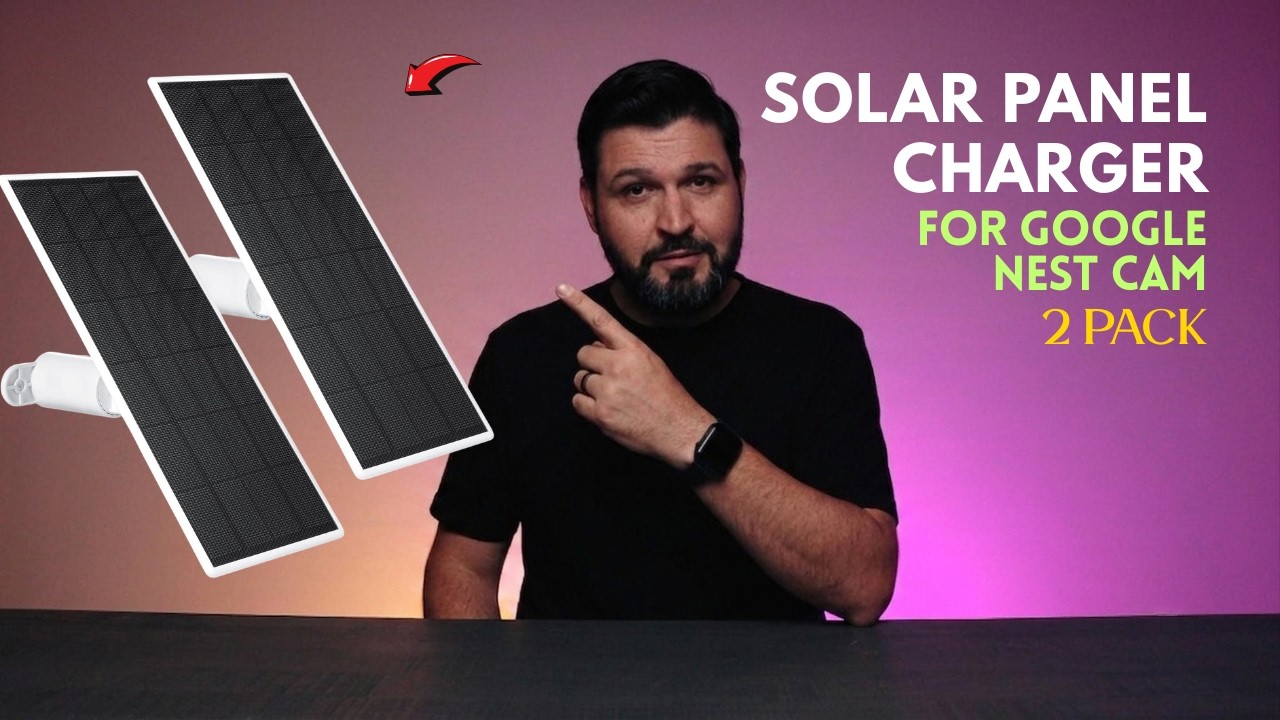 Solar Panel Charger for Google Nest Cam - 2 Pack