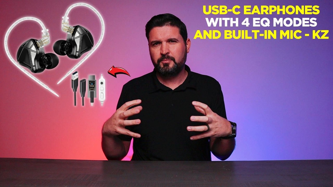 USB-C Earphones with 4 EQ Modes and Built-In Mic - KZ